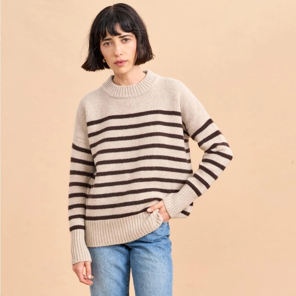 La Ligne Sweaters - La Ligne Marin Sweater chocolate/tan